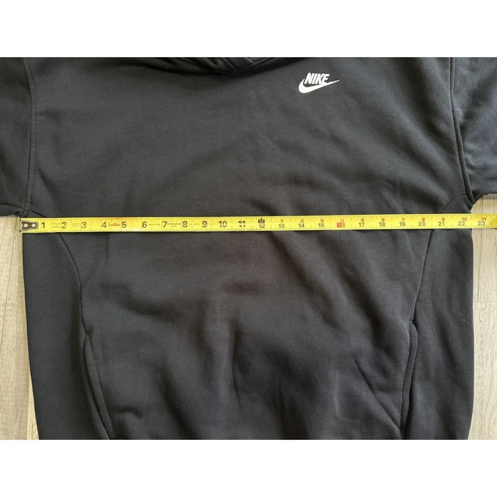 Size XL Youth - Nike Boys Girl Unisex Black Fleece Pullover Hoodie Long Sleeve